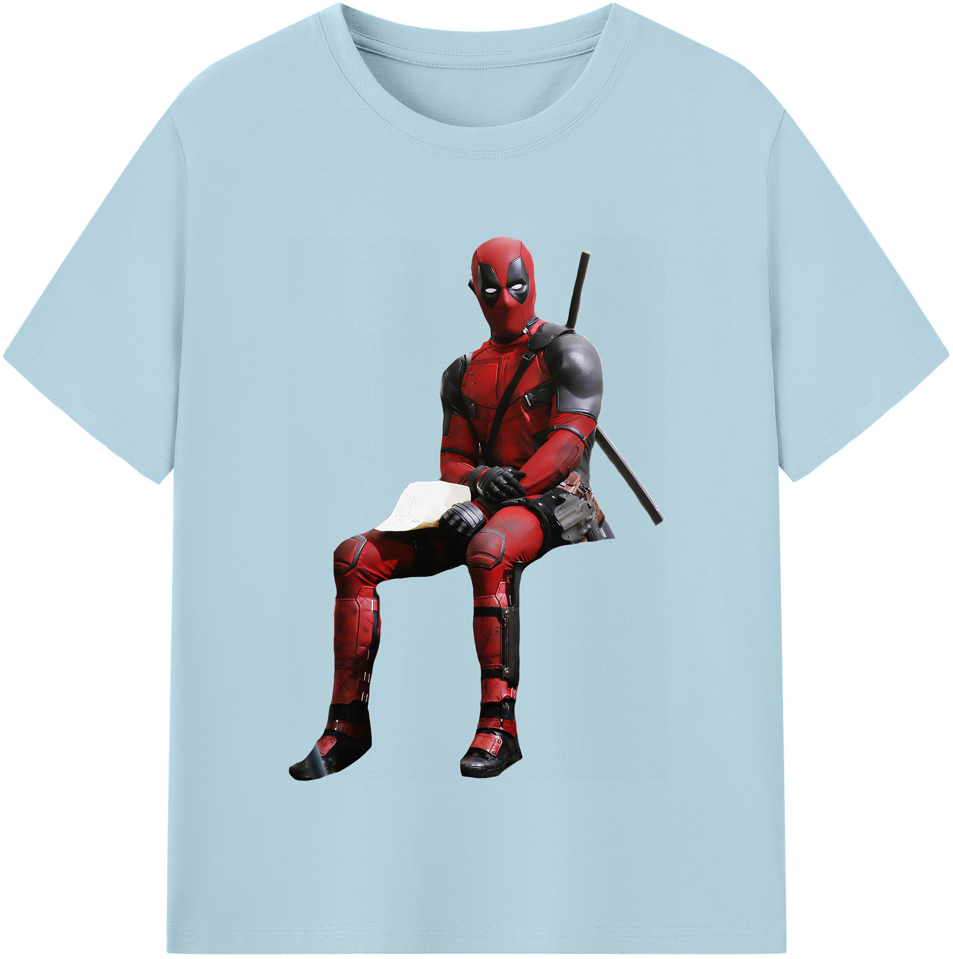（画像用） Deadpool デッドプール 綿100％半袖Tシャツ（フロントプリント）